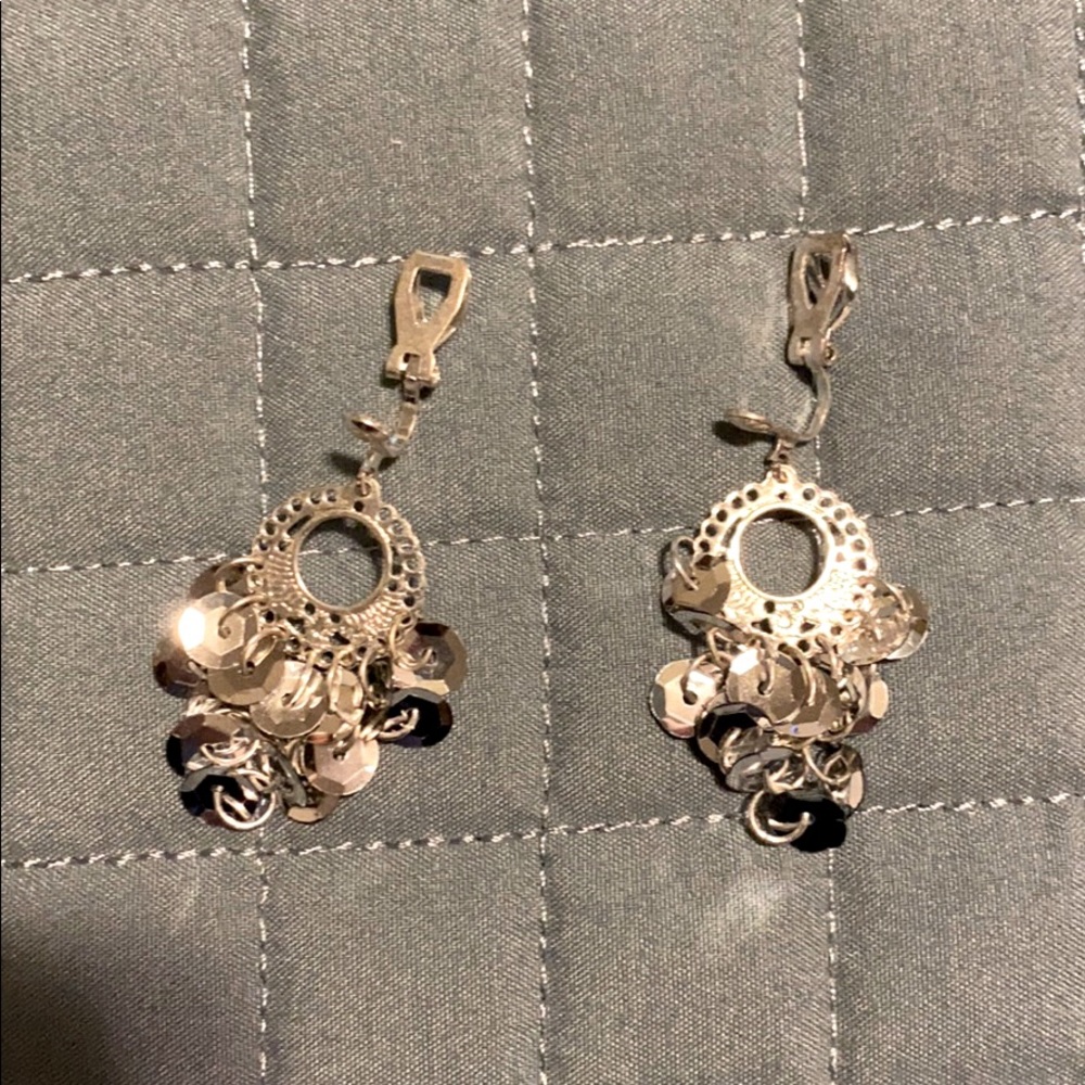 Shimmer clip on earrings